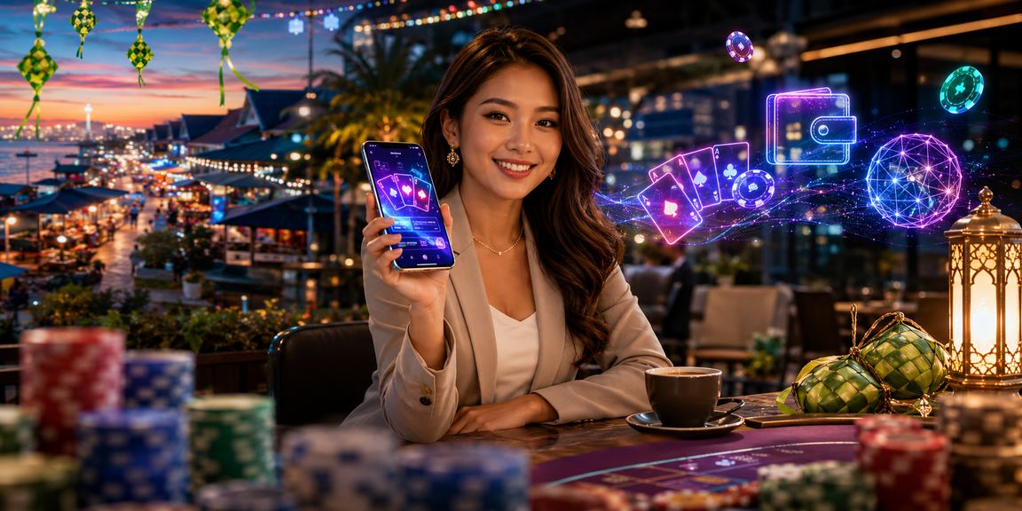 Pemain Malaysia menikmati permainan poker sempena Hari Raya di vita3k